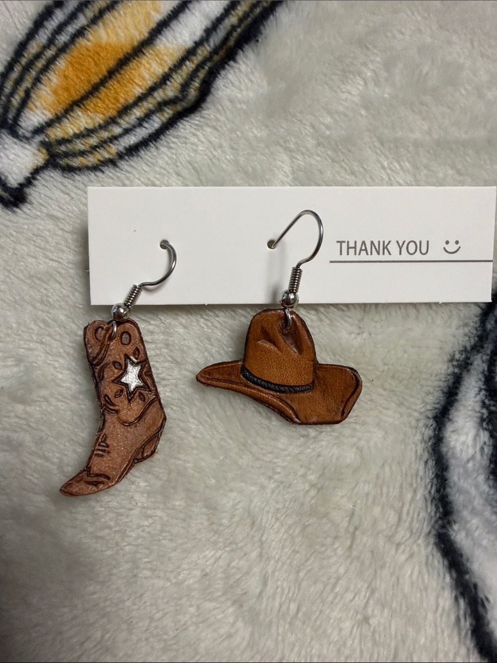 Cowboy Hat and Boot Earrings